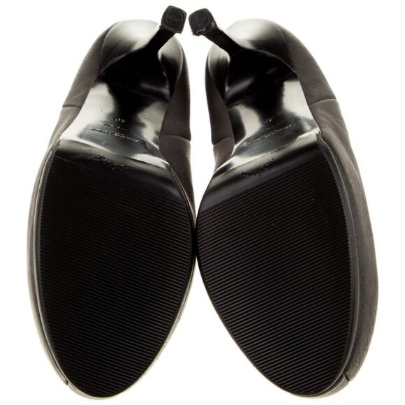 YVES SAINT LAURENT Leather Snake Print Tribtoo 105 Platform Ankle Booties 40 - Picture 6 of 9